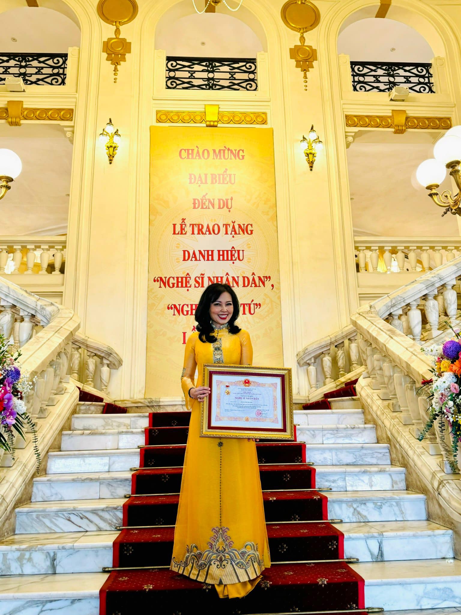 May áo dài Huế đẹp